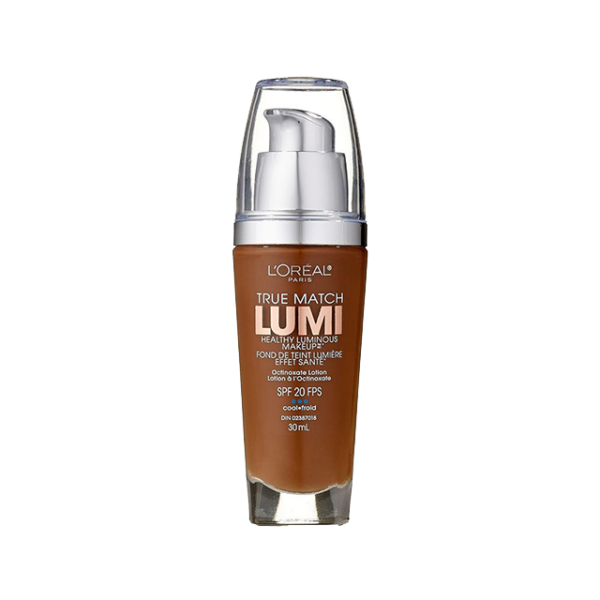 L’Oréal Paris True Match Lumi Healthy Luminous Makeup, C7-8 Nut Brown/Cocoa