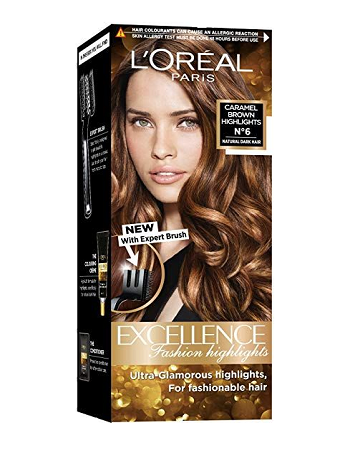 L’Oreal Paris Excellence Fashion Highlights Hair Color (Caramel Brown)(29ml )
