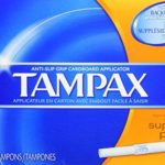 Tampax Tampons with Anti-Slip Grip Cardboard Applicator, Super Plus 40 Tampax (pack of 3)