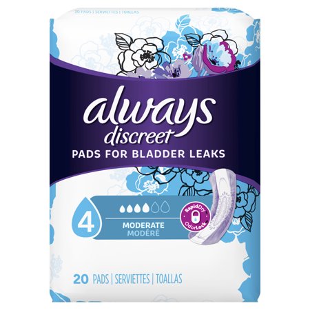 Always Discreet Incontinence Pads for Women