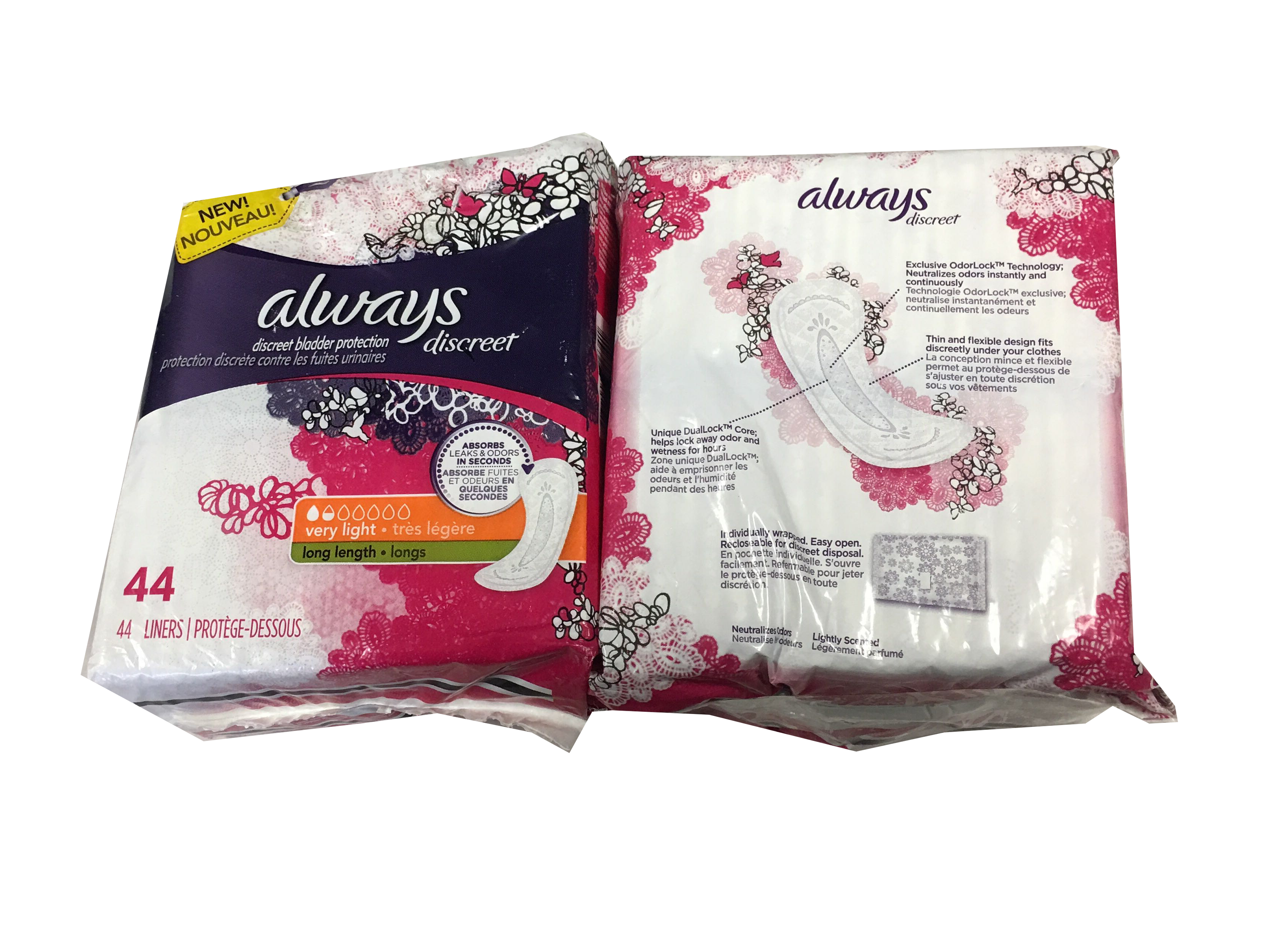 Always Discreet Incontinence Liners