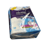 Always Discreet Incontinence Pads for Women, Heavy Absorbency, Long Length, 39 Count
