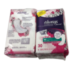 Always Discreet Incontinence Pads for Women, Light Absorbency, 30 Count