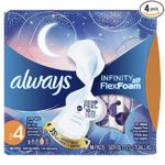 Always infinity with avec flex foam 14 overnight pads
