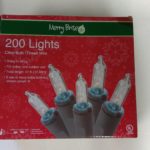 Merry Brite 200  Ice Lights clear Bulb/ Green Wire