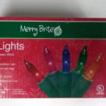 Merry Brite 100 Lights Multi bulb/green wire