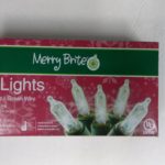 Merry Brite 20 lights clear bulb/green wire