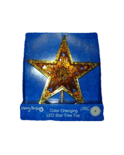 Merry Brite Color Changing LED Star Tree Top