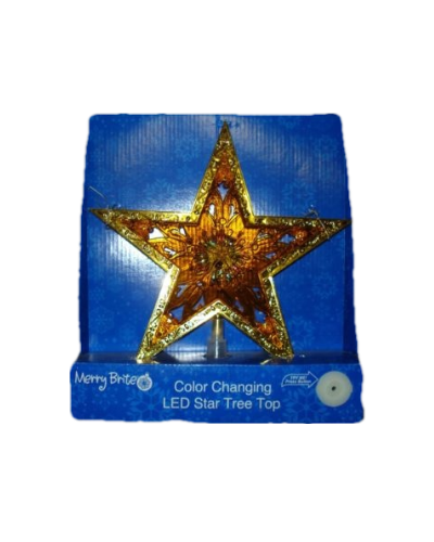 Merry Brite Color Changing LED Star Tree Top - rehobothremarket