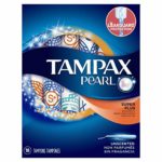 Tampax Pearl Plastic Super Plus Absorbency 18 Tampons pack of 4