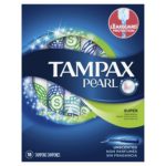 Tampax Pearl Tampons with Plastic Applicator, Super Absorbency, Unscented (pack of 5)