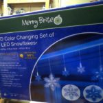 Merry Brite LED Color Changing Set of 10 LED Snowflakes