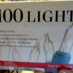 Merry Brite 100 lights clear bulb/green wire