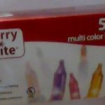 Merry Brite 50 Lights Multi Color Bulbs Wire Green 15 ft of lights