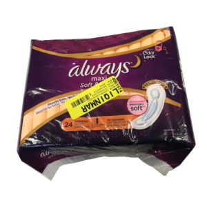 Always Maxi Soft & Clean With LeakGuard Plus Overnight Pads