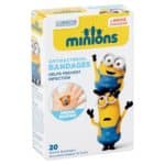 20 antibacterial bandages Assorted shapes and sizes Despicable Me