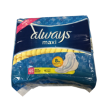 Always Maxi, Size 1, Regular Pads With Wings, Unscented, 45 Count