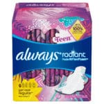 Teen Always radiant infinity pads love feeling protected and confident Get Real regular flex-wings 28 pads