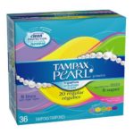 Tampax Pearl Triple pack 8 lights 20 regular and 8 Super 36 tampons