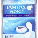Tampax pearl incerdibly thin liners neutralock 54 regular deodorized liners