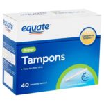 equate Compare to Tampax 40 Super unscented tampons 8 hours confident