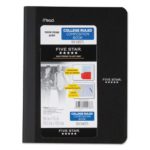 Five Star Poly Comp Book w Pockets 100 CT, 9 3/4 X 7 1/2 assorted colors