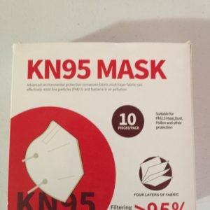 KN95 Face Mask Pack of 10 Fold Flat Comfortable Fit